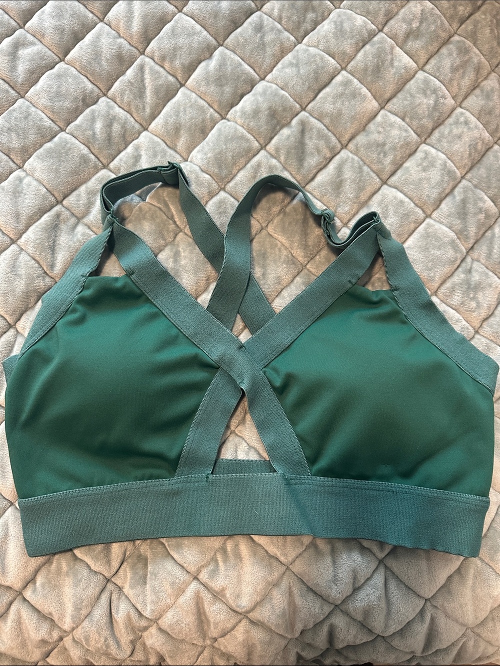 Green Cross-Back Bralette - Women Intimates